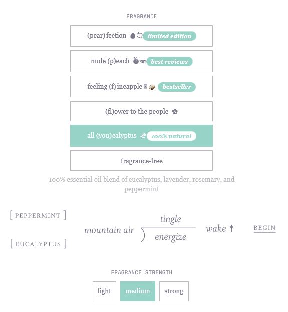 Function of beauty Scent Swags Fit Style